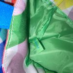 Clinique  Kapitza Geometric Circles Tote Bag Blue 16" Travel Beach Shoulder Bag Photo 7