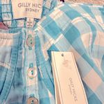 Gilly Hicks 💙SALE3/$25  SYDNEY BLUE WHITE CHECK BUSTIER SLEEVELESS SMOCK CROP TOP Photo 5