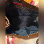 Tommy Hilfiger  Colorful Fabric And Faux Leather Satchel Handbag Shoulder Bag NWT Photo 8