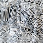 Mlle Gabrielle Women's Animal Print Crop Pants Size 24 Hip Zipper Elastic Waist Photo 2