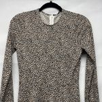 Banana Republic Animal Print Long Sleeve Women's Midi Dress Size XS Photo 2
