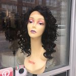 Curly black 13X6 Freepart curly medium Length Wig Photo 3