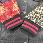 Desigual  Denim Jacket Women L Trucker Dragon Patchwork Asian Street Eclectic Photo 15