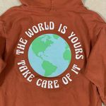 Talentless  Rust Red Pullover Graphic Logo Hoodie Large Unisex Photo 6