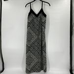 Athleta Womens Dunes Lightweight Dress Size S Pocket Black White Midi Tank Dress Photo 3