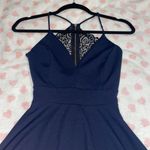 Windsor navy blue dress short with lace open back size xsmall Photo 2