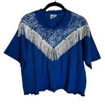 Vintage Dunkin Daylite Southwestern Fringe Crop T Photo 0
