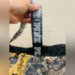 Victoria's Secret VS PINK TOTE 15” SHIMMERING FLIP SEQUINS SILVER/GOLD TAKE ANYWHERE TOTE SUPER !! Photo 4