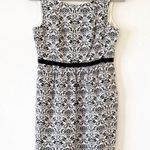 Loft  Brocade Sleeveless Sheath Dress With Ribbon Detail Photo 0