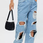 BDG Urban Outfitters Women’s High Waisted Baggy Distressed Jeans Size 27 Photo 0