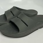 Oofos OOahh slides sandals in slate gray unisex sizing comfort shoes recovery Size 10 Photo 1