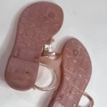 Coach Signature  Paisley Flower Jelly Sandals Thong Slingback Shimmer Pink Photo 6