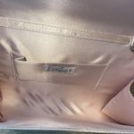 Lunar Elegance Womens Satin Flap Chain Strap Clutch Evening Silver Pale Pink OS Photo 2