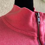 American Eagle  Womens Sweatshirt Size XS Quarter‎ Zip Neon Pink Lightweight Photo 3