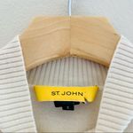 St. John Mock Neck Color Block Wool Sweater Photo 7