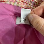 Lilly Pulitzer Women's Pink 3/4 Sleeves Tweed Three Button Blazer Jacket Photo 4