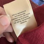 Leifsdottir for Anthropologie Red Leather Smocked Mini Skirt – Size 4 Photo 6