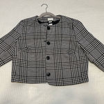 H&M  Cropped Black and White Jacket Size XL Photo 0