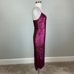 Donna Karan Sequined Sleeveless Midi Sheath Colorful Pink Size 8 Sleeveless Photo 2
