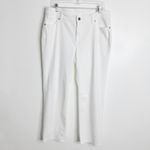 Chico's NWT Chico’s Straight Leg Jean In White Size 14 Short Chico’s Size 2.5 Short Photo 1