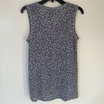 Bobeau Women’s Gray & Pink Polka Dot Tank Top Size XS Oversized Slit In Front Photo 7