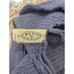 IZOD Vintage Lacoste Knit Scarf Hat Combo 100% Orlon Blue 80s Made USA Photo 4