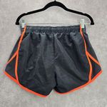None Gray Orange Stripe Running Jogger Athletic Active Shorts Bottoms Pants Medium Photo 1