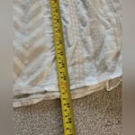 Old Navy Jacquard Mini Swing Dress Beige Geo Pattern Photo 6