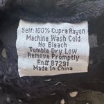 Johnny Was Top Eyelet Sleeveless Tunic Sheer See-Through Scalloped Hem Black XS Photo 7