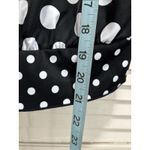 Liz Claiborne Tankini Top Black/White Polkadot Built In Bra Size 10 Adj Straps Photo 1