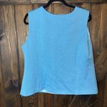 Liorah Knits Sleeveless Top Lined Side Zip Top Blue Size 16 Photo 1