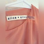 Alice + Olivia  Nara Mesh Bodysuit Rose Tan Size XS EUC Photo 2