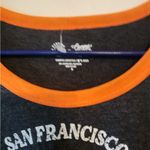 MLB San Francisco Giants Short Sleeve ringer t Shirt Size womens M Gray orange Size M Photo 2
