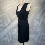 Adam Lippes Sheath‎ Dress Straight Sleeveless Pencil Wool Cashmere Black Size 0 Photo 4