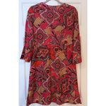 Jude Connally Jude Cloth Dress Sz LG Pink & Brown Floral Career Church Dressy Photo 1