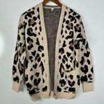 Wishlist Leopard Print Open Front Cardigan Sweater Size Small Photo 0