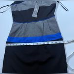 BCBGMAXAZRIA  Black and Gray Blouse with Blue Highlights 💙 Photo 6