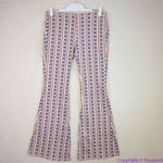 Free People NEW Penny Pull On Flare Jeans Stars And Stripes Print , 32 Photo 5