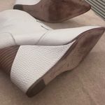Jessica Simpson  White Heeled leather Boots gently worn! Photo 3