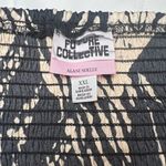 Future Collective by Alani Noelle Black and Tan floral Bandeau Crop Top Size XXL Photo 5