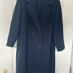 Forecaster of Boston 100% Wool Navy Blue Coat Womens Size 9/10 Photo 0