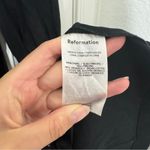 Reformation Halia Dress Size 10 Black Long Sleeve Button Up Photo 5