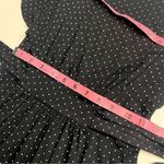 Gap Imperfect  black polka dot dress flutter sleeves tie back stretchy vneck 2007 Photo 8