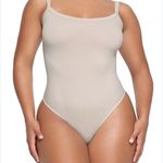 SKIMS NWT  Cotton Jersey Scoop Neck Bodysuit Stone Large BD-THG-5515W Photo 0