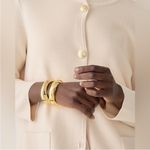 J.Crew  Giselle Cardigan Blazer Jacket Merino Cotton Womens Large Cream Photo 11