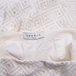 Sandro Women's Lace Crochet Knit High Waisted Mini Shorts White Small Photo 1