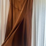 Aaron and Amber  Satin Midi skirt Photo 1