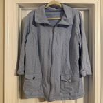 Karen Scott  Soft Blue Utility Jacket Photo 1