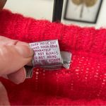 Vintage 80s 1980s Rafael Acrylic Mohair Biplane Airplane Novelty Sweater M Red Size M Photo 9