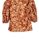 Sachin + Babi Mallory Blouse in Burgundy Peony Floral size XS Eyelet NWT Photo 8